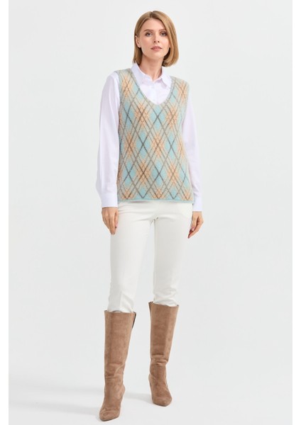 Kadın Baklava Desenli Süveter 14 fırsatları