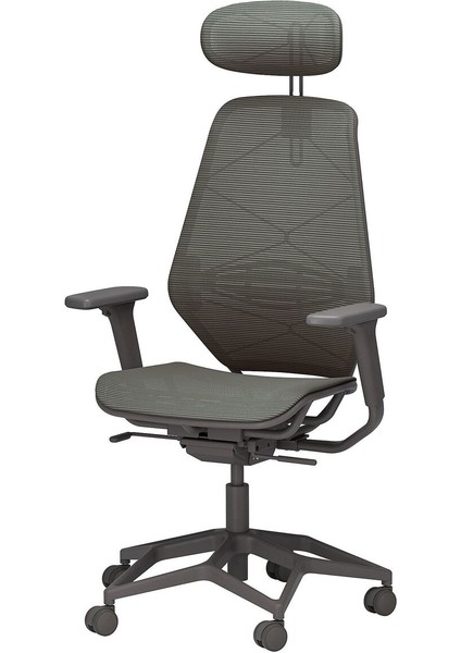 Oyuncu Sandalyesi, Gri-Koyu Gri