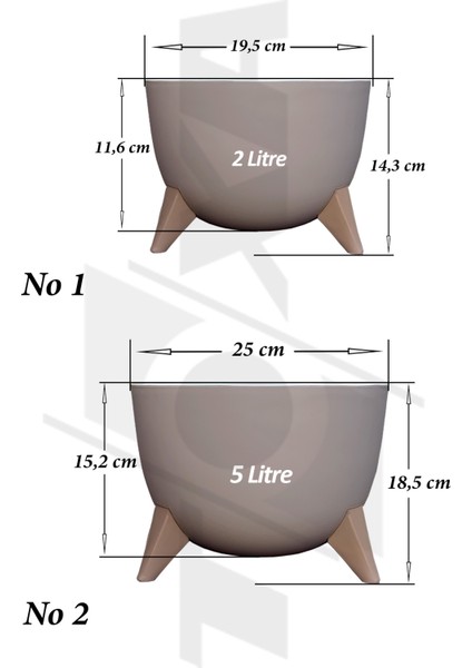 2li Küre Saksı Seti 2 Boy Ayaklı Süzgeçli Plastik Çiçek Saksısı Set fiyatları