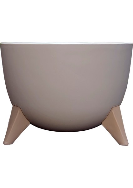 5 Litre Ayaklı Küre Saksı 25cm Delikli Süzgeçli Drenajlı Plastik Çiçek Saksısı fırsatları