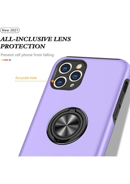 Iphone 11 Pro Kılıf Elit Yüzüklü Kapak - Mor Arbkd fiyatları