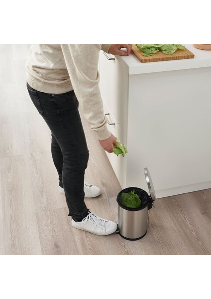 Çöp Kutusu, Paslanmaz Çelik, 5 Lt modelleri
