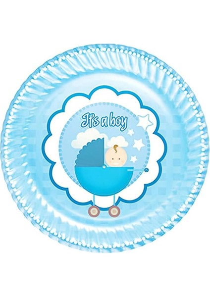 Çocuk Temalı Çok Renkli Karton Tabak, Eğlenceli ve Şık Doğum Günü Sofrası Için