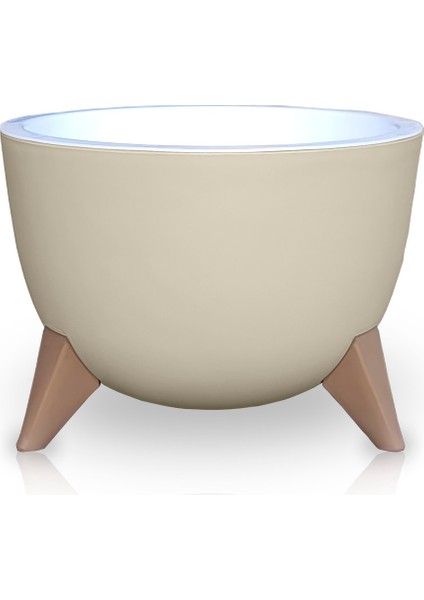 2 Litre Ayaklı Küre Saksı 20cm Delikli Süzgeçli Drenajlı Plastik Çiçek Saksısı fırsatları