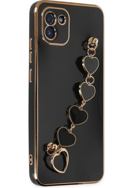 Samsung Galaxy A03 Kılıf Esila Silikon - Siyah Arbkd