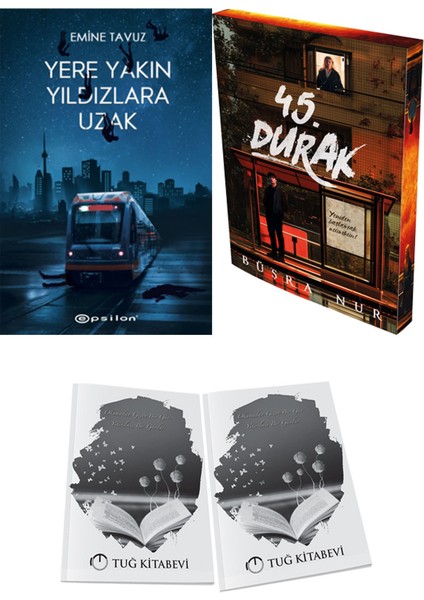 45. Durak ve Epsilon Yayınevi Yere Yakın Yıldızlara Uzak Emine Tavuz 2li Set + Hediyeli