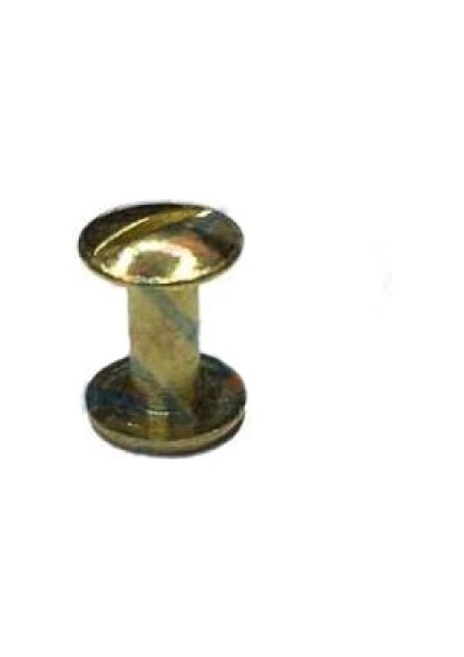 Cilt Menü, Katalog, Kartela Vidası, 9 mm - Sarı, 100 Adet