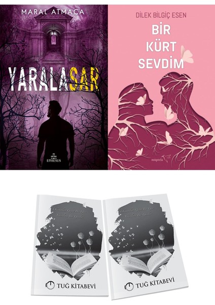 Bir Kürt Sevdim 1 ve Ephesus Yayınları Yaralasar 3 Maral Atmaca 2li Set + Hediyeli