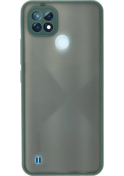 Realme C21 Kılıf Montreal Silikon Kapak - Yeşil Arbkd