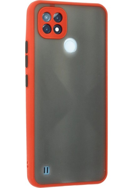 Realme C21 Kılıf Montreal Silikon Kapak - Kırmızı Arbkd modelleri