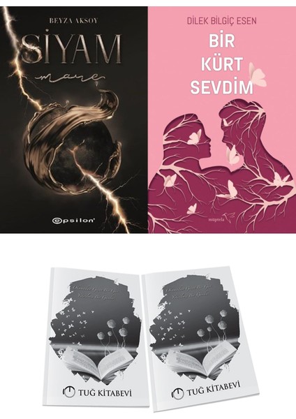 Bir Kürt Sevdim 1 ve Epsilon Yayınevi Siyam 4 Mare Beyza Aksoy 2li Set + Hediyeli