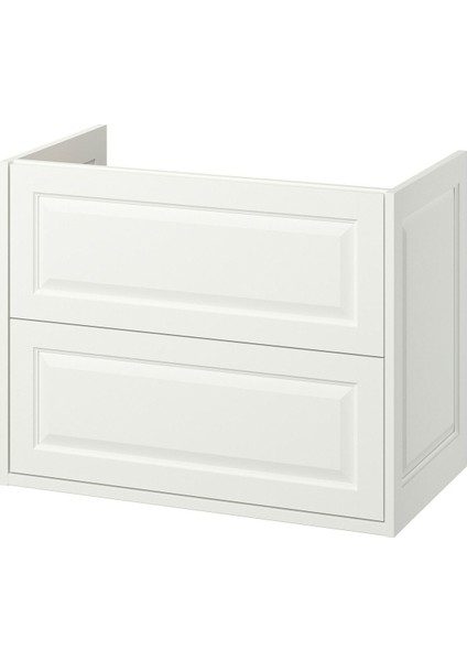 Lavabo Dolabı, Beyaz, 80X48X63 Cm, 2 Çekmeceli