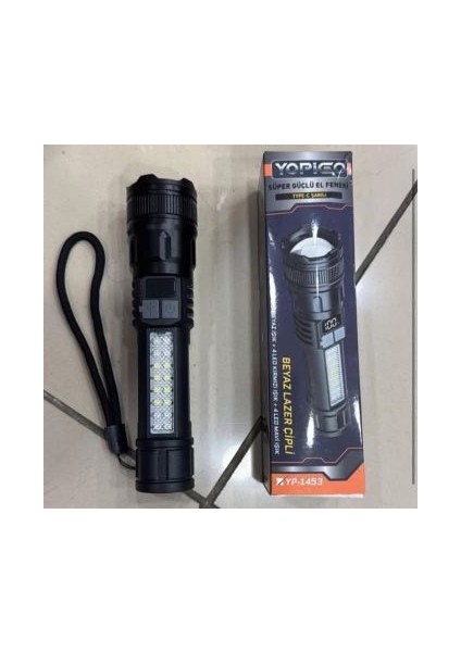 USB Şarj LED El Feneri - Elde Taşınabilir, Güç Göstergeli Yüksek Lümen modelleri