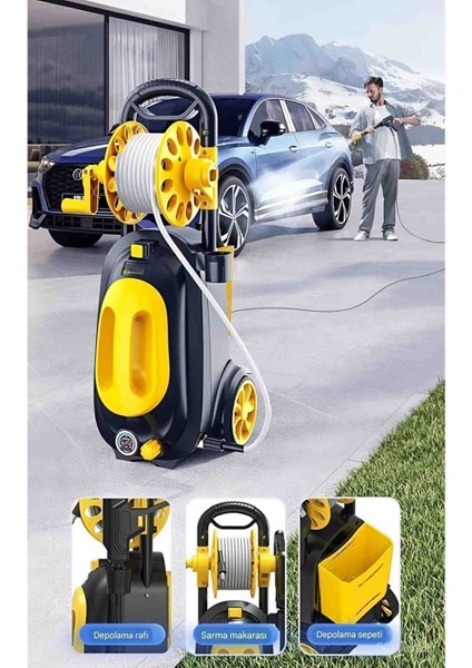 Elektrikli Yüksek Basınç Yıkama Makinesi Tazikli Oto Araba Yıkama Su Tabancası Halı Yıkama fiyatları