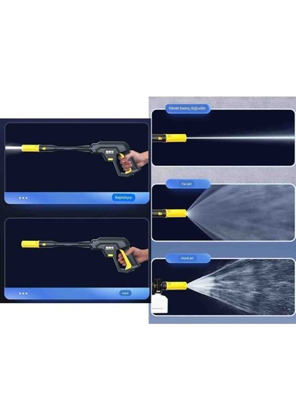 Elektrikli Yüksek Basınç Yıkama Makinesi Tazikli Oto Araba Yıkama Su Tabancası Halı Yıkama indirimleri