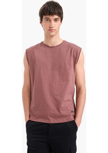Yeni Sezon %100 Pamuk Boxy Fit Bisiklet Yaka Basic Düz Atlet indirimleri