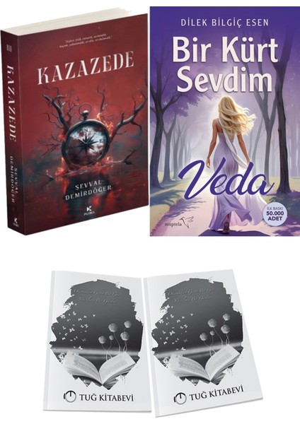 Bir Kürt Sevdim Veda ve Pukka Yayınları Kazazede 3 Şevval Demirdöğer 2li Set + Hediyeli