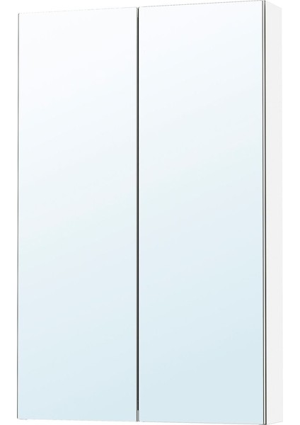 Banyo Duvar Dolabı, 60X15X95 Cm, 2 Ayna Kapaklı