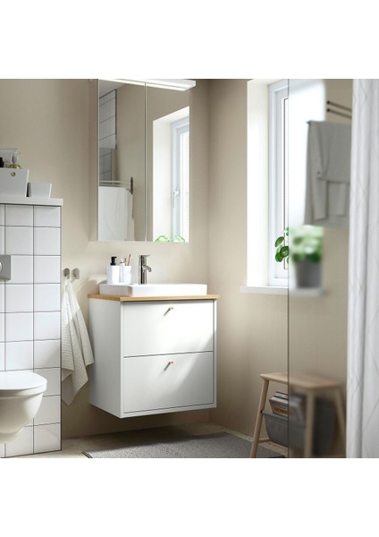Banyo Duvar Dolabı, 60X15X95 Cm, 2 Ayna Kapaklı fiyatları