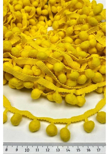 Koyu Sarı Ponpon Şerit, Parti Dekorasyonu ve Malzemeleri, Renkli Süsler modelleri