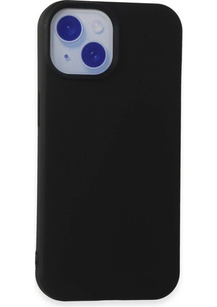 Iphone 15 Kılıf Nano Içi Kadife Silikon - Siyah Arbkd