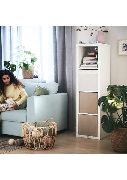 Kallax Raf Ünitesi Beyaz 42X147 cm Açık Kitaplık