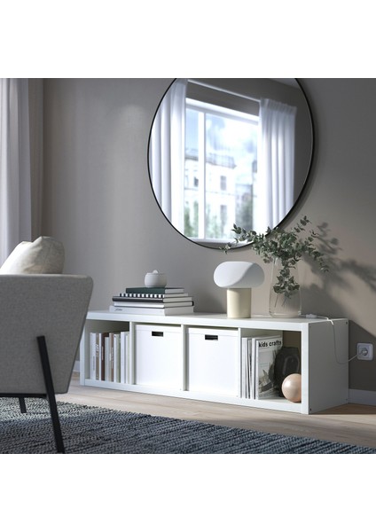 Kallax Raf Ünitesi Beyaz 42X147 cm Açık Kitaplık