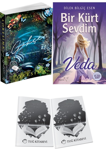 Bir Kürt Sevdim Veda ve Ephesus Yayınları Gökçen 1 Loresima 2li Set + Hediyeli