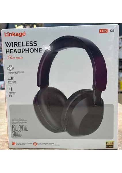 LKB05 Siyah Renkleri ile Kablosuz Bluetooth Uyumlu Kablosuz Kulaklık Ios Android Uyumlu fiyatları