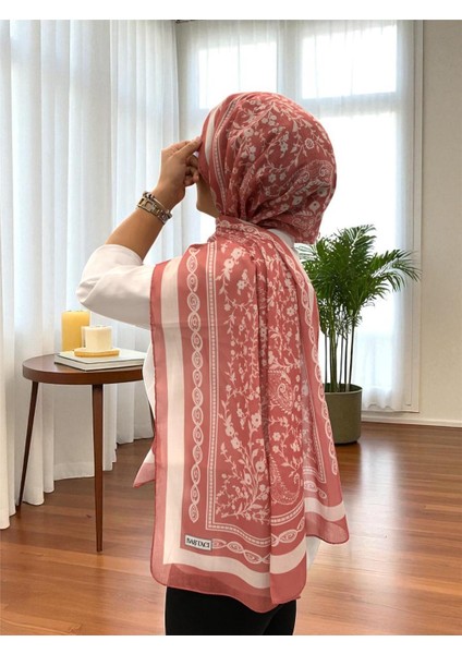 2025 Yaz Sezonu 0349 Kilim Desen Gül Kurusu Şal