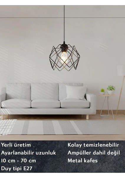 Ayarlanabilir Metal Çok Kare Tavan, Mutfak ,banyo, Salon, Çocuk Odası Avize 1 Adet fiyatları