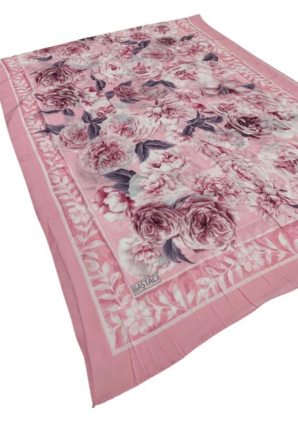 Desenli Crash 0355 Pembe Şal