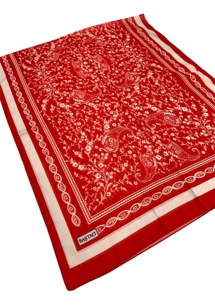 2025 Yaz Sezonu 0349 Kilim Desen Kırmızı Şal modelleri