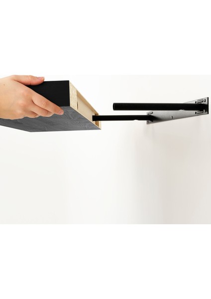 Lack Venge Duvar Rafı 110X26 cm Ayaksız Dekoratif Salon Ofis Rafı fiyatları