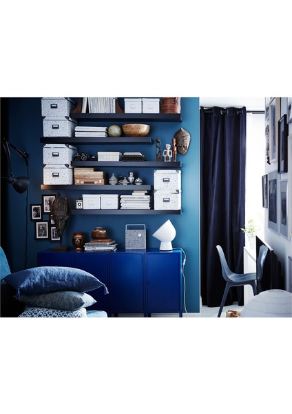 Lack Venge Duvar Rafı 110X26 cm Ayaksız Dekoratif Salon Ofis Rafı indirimleri