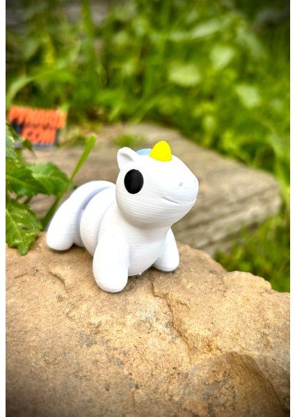 Unicorn Oyuncak -Fantastik Dünyaların Sihirli Sembolü💙azure🦄!3d Hareketli Organik Model - Orta Boy fiyatları