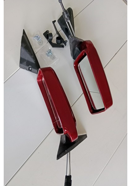 Renault 9 Broadway-Spring Dış Dikiz Aynası 783 Sedefli Kırmızı Boyalı Sağ Sol Takım