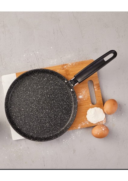 Granit Kaplama Krep Tavası Siyah – 28 Cm, Yapışmaz Yüzey fiyatları