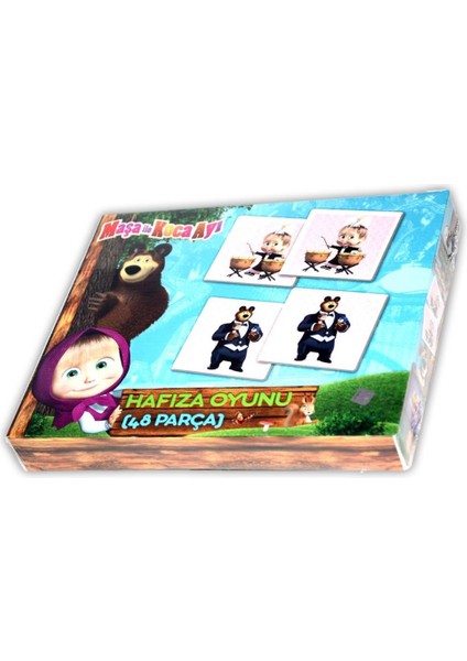 Nessiworld MS7572 Maşa ile Koca Ayı Hafıza Oyunu -Laço