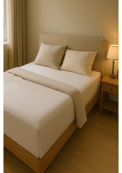 3 Adet Battal Boy Düz Pamuklu Çift Kişilik 200 x 200 cm Lastikli Penye Çarşaf fırsatları