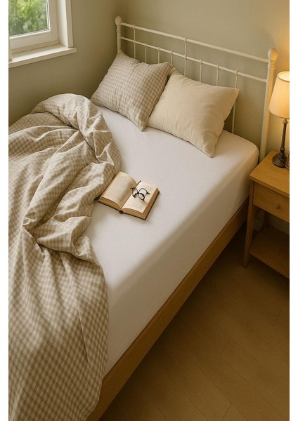 3 Adet Battal Boy Düz Pamuklu Çift Kişilik 200 x 200 cm Lastikli Penye Çarşaf fırsatları