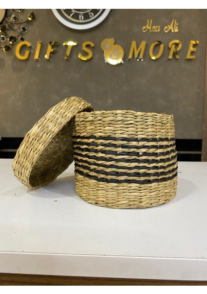 Kapaklı Hasır Sepet Küçük Boy 10 x 13 cm fiyatları