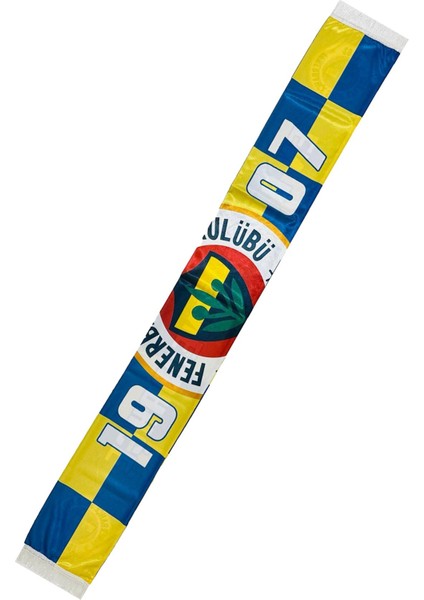 Orijinal Lisanslı En Büyük Fenerbahçe Saten Şal Atkı + Uçlu Kalem Set Hediyelik Ahşap Kutulu