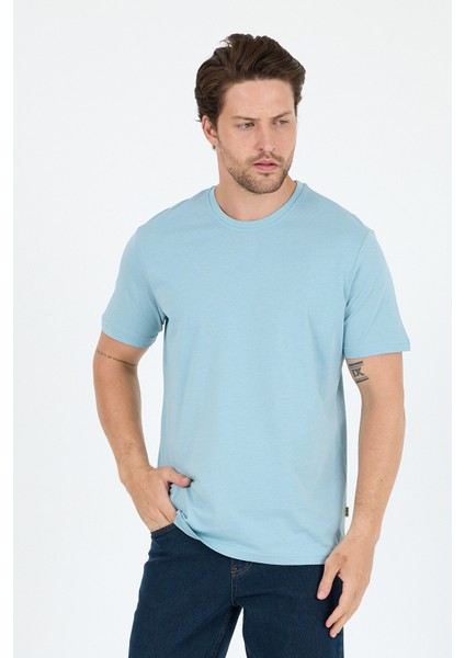 Erkek Pamuk Bisiklet Yaka Kısa Kollu Düz T-Shirt Rahat ve Şık Günlük Erkek Tişört 0169 modelleri