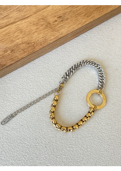 316 L Cerrahi Çelik Altın Modeli Kalın Doc Paslanmaz Kararmaz Tasarım Çelik Bileklik fiyatları