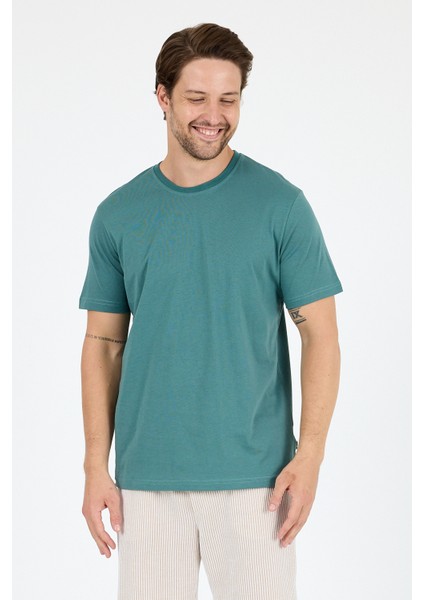 Erkek Pamuk Bisiklet Yaka Kısa Kollu Düz T-Shirt Rahat ve Şık Günlük Erkek Tişört 0169 modelleri