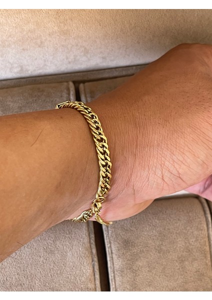 316 L Cerrahi Çelik Altın Modeli Klasik Gurmet Unisex Çelik Bileklik fiyatları