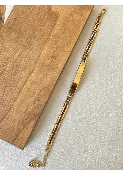 316 L Cerrahi Çelik Altın Modeli Klasik Gurmet Unisex Çelik Bileklik fırsatları