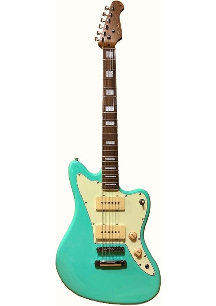 JA-60CC Seafoam Green Elektro Gitar – Vintage Stil modelleri