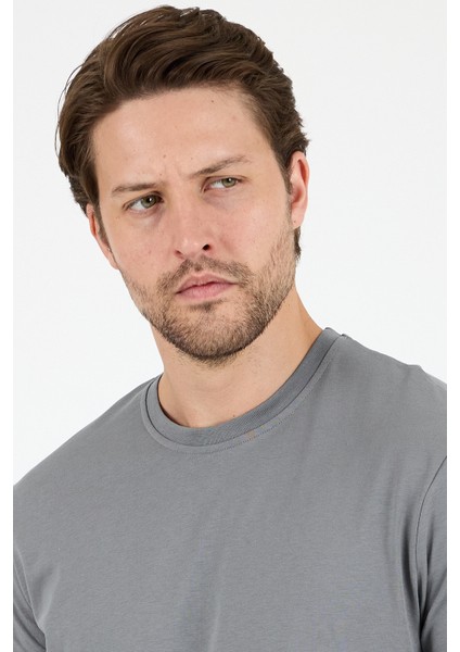 Erkek Pamuk Bisiklet Yaka Kısa Kollu Düz T-Shirt Rahat ve Şık Günlük Erkek Tişört 0169 fiyatları